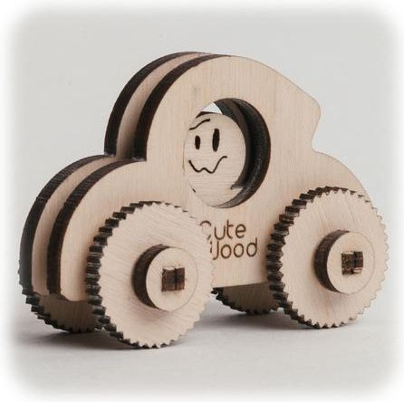 CuteWood Dřevěné 3D puzzle Mini-brouk - obrázek 1