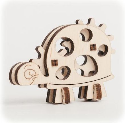 CuteWood Dřevěné 3D puzzle Želva - obrázek 1