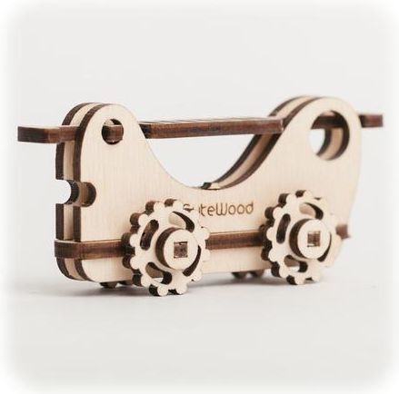 CuteWood Dřevěné 3D puzzle Hasičský vůz - obrázek 1