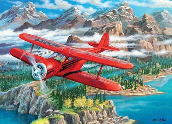 COBBLE HILL Puzzle Letadlo Beechcraft Staggerwing 500 dílků - obrázek 1