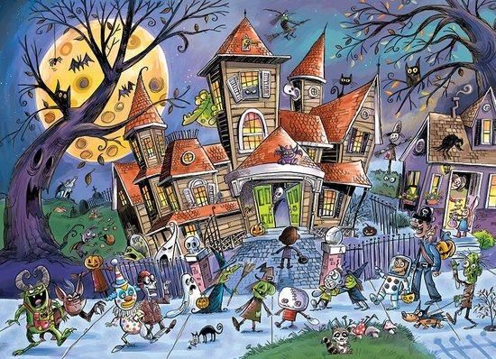 COBBLE HILL Puzzle DoodleTown: Strašidelný dům 500 dílků - obrázek 1
