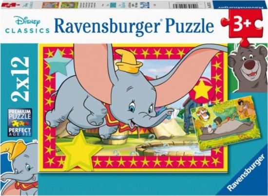 RAVENSBURGER Puzzle Disney: Dobrodružsví volá 2x12 dílků - obrázek 1