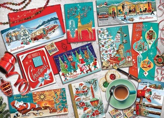 COBBLE HILL Puzzle Vánoční pozdravy 1000 dílků - obrázek 1
