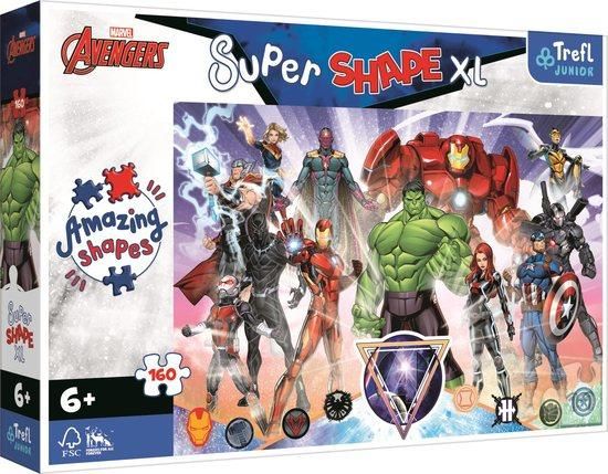 TREFL Puzzle Super Shape XL Avengers 160 dílků - obrázek 1