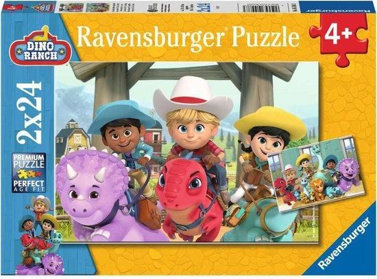RAVENSBURGER Puzzle Dino Ranch 2x24 dílků - obrázek 1