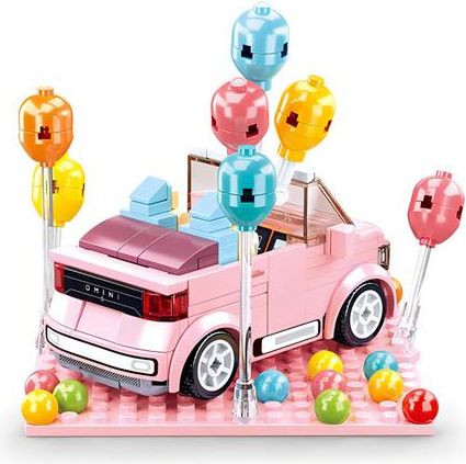 Sluban Girls Dream Mini Handcraft M38-B1086 Qmini růžový Kabriolet - obrázek 1