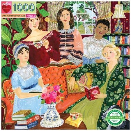 EEBOO Čtvercové puzzle Čtenářský klub Jane Austen 1000 dílků - obrázek 1