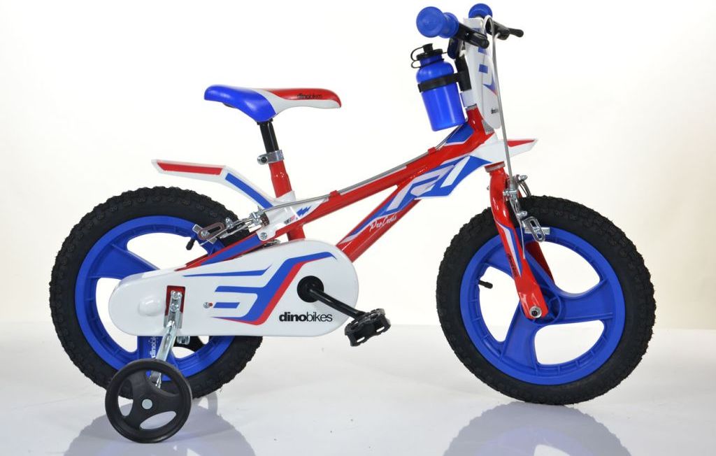 Dětské chlapecké kolo Dino 14", HiTech ocel, tříbarevné - obrázek 2