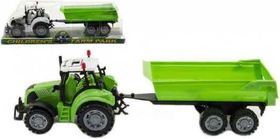 Traktor s vlekem a výklopkou plast 3na setrvačník - obrázek 1