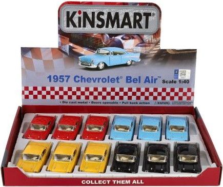 Auto Kinsmart 1957 Chevrolet Bel Air 12 cm, kov/plast - obrázek 6