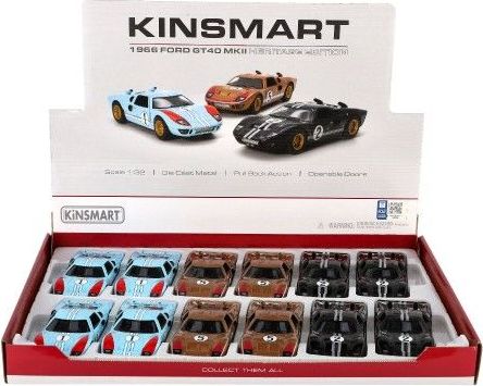 Auto Kinsmart 1966 Ford GT40, 13 cm, kov/plast - obrázek 6