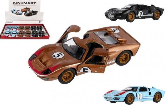 Auto Kinsmart 1966 Ford GT40, 13 cm, kov/plast - obrázek 1
