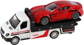 Auto odtahovka + auto 11 cm, na zpětné natažení, kov/plast - obrázek 5