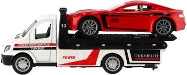 Auto odtahovka + auto 11 cm, na zpětné natažení, kov/plast - obrázek 9