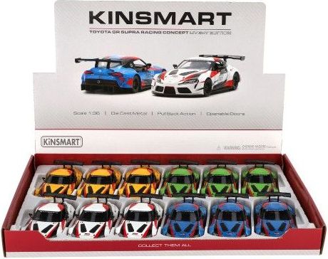 Auto Kinsmart Toyota GR Supra Racing 13 cm, kov - obrázek 4