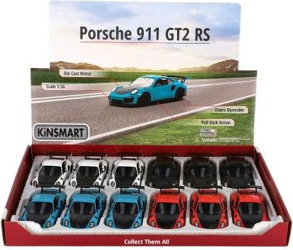 Auto Kinsmart Porsche 911 GT2 RS, 13 cm, kov/plast - obrázek 4