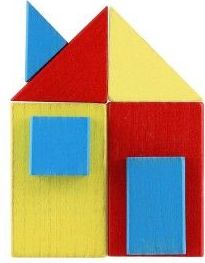Mozaika/stavebnice, dřevo, 48 dílků, 28 x 18 x 7 cm - obrázek 6