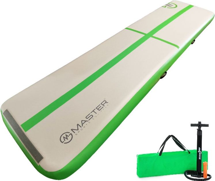Airtrack MASTER nafukovací žíněnka 400 x 100 x 10 cm - zelený - 2. jakost - obrázek 1