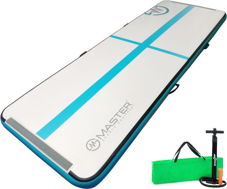 Airtrack MASTER S-Pro nafukovací žíněnka 300 x 100 x 10 cm - šedá - modrozelená - 2. jakost - obrázek 1