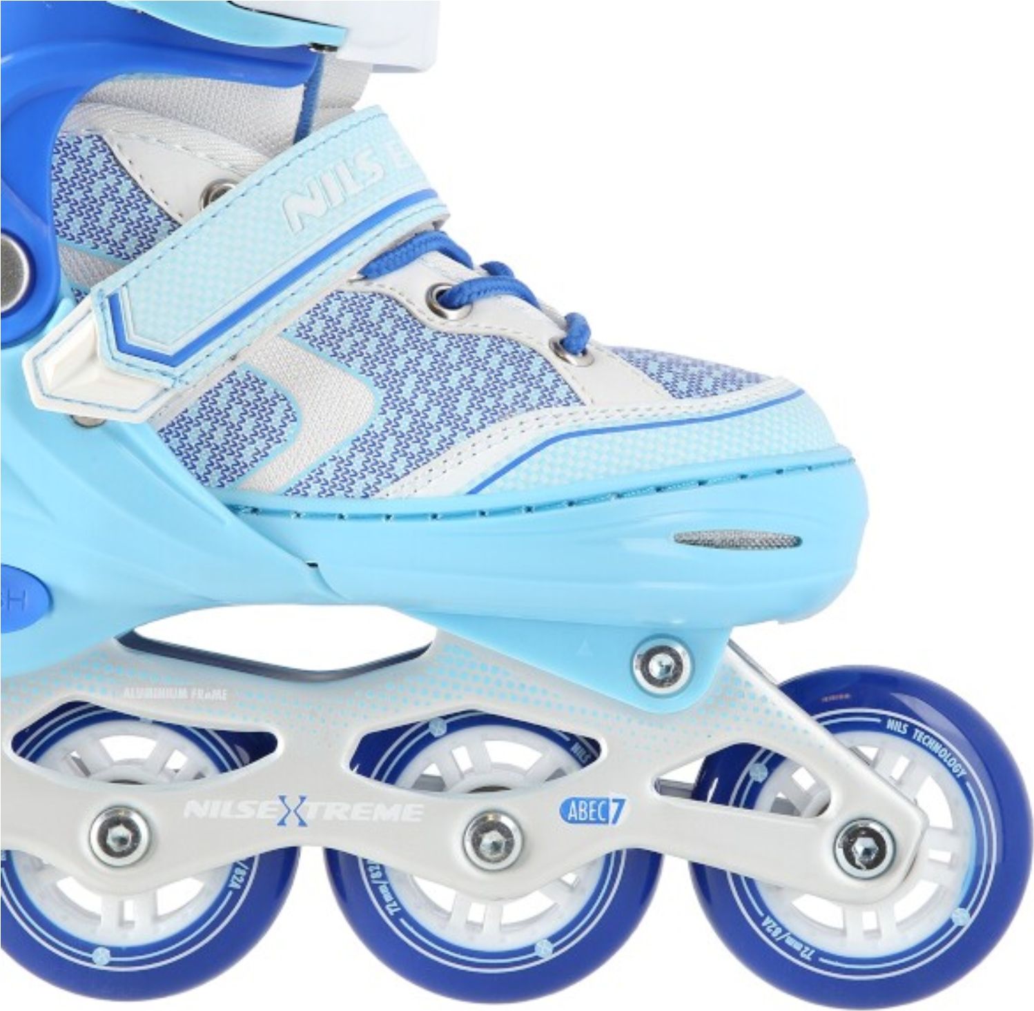 Dětské kolečkové brusle NILS Extreme NA 14198 modré - vel. L (39-43) - obrázek 5