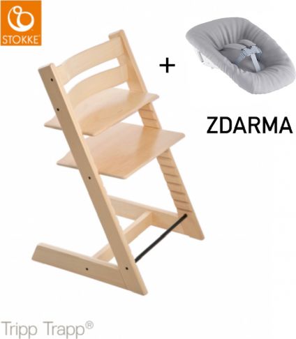 Stokke Židlička Tripp Trapp® - Natural + novorozenecký set ZDARMA - obrázek 1