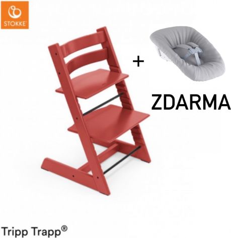 Stokke Židlička Tripp Trapp® - Warm Red + novorozenecký set ZDARMA - obrázek 1