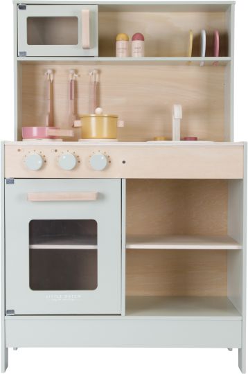 Little Dutch Kuchyňka dřevěná Mint s mikrovlnkou
