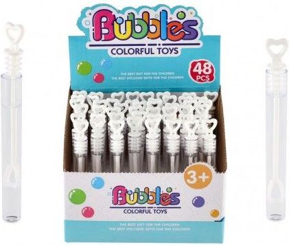 Bublifuk mini 5 ml bílý svatební 10,5cm - obrázek 1