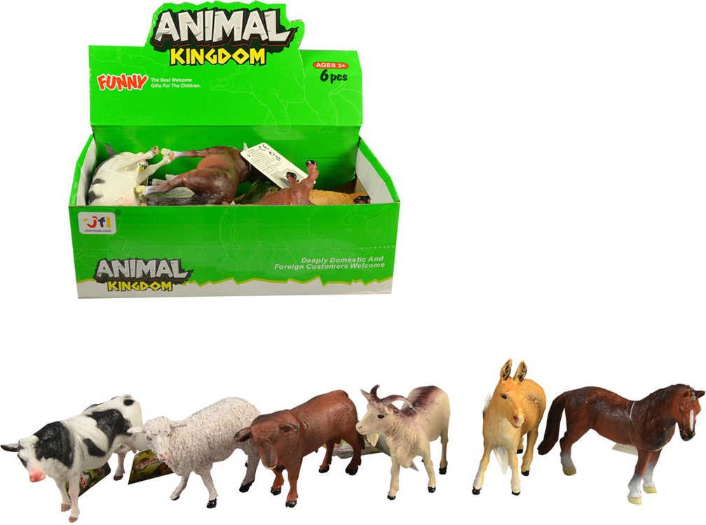 Dudlu Zvířata domácí farma 10cm plastové figurky zvířátka 6 druhů - obrázek 1