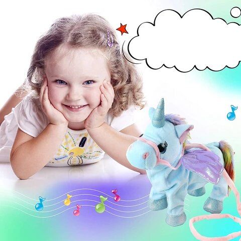 ALUM Zpívající jednorožec Unicorn Roxy- Modrý - obrázek 5