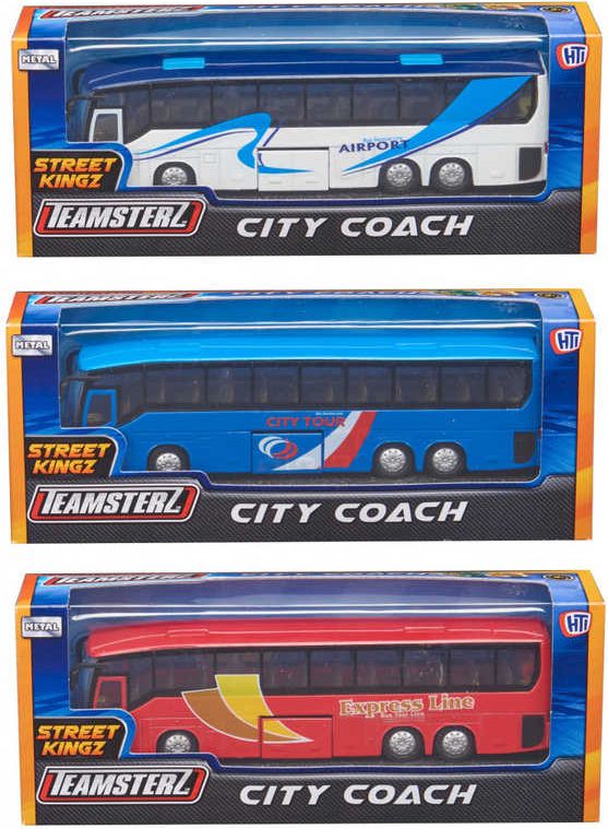 Teamsterz Street Kingz autobus kovový 3 druhy v krabici - obrázek 3