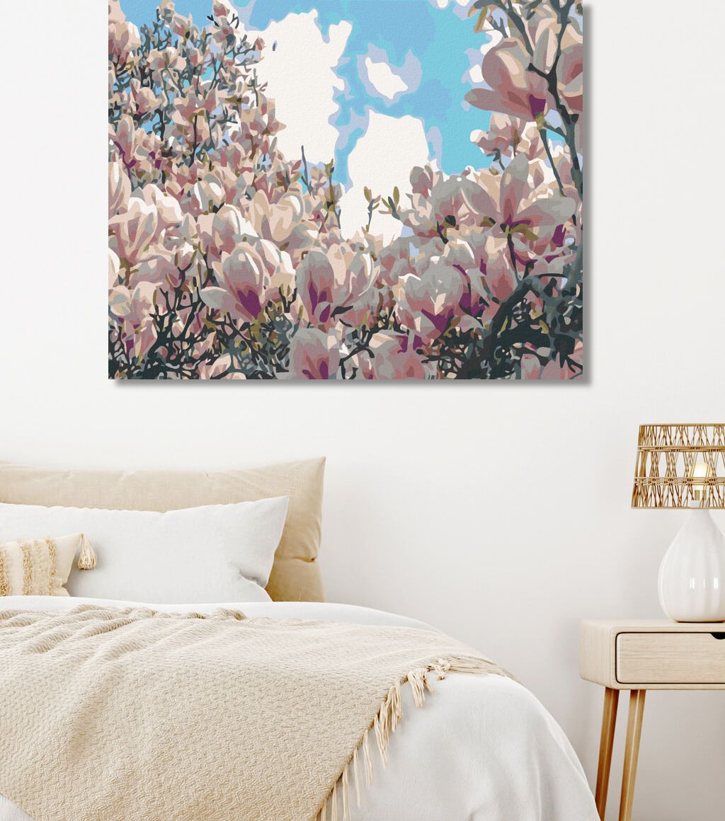 zuty Malování podle čísel - KVETOUCÍ MAGNÓLIE - Rozměr: 40x50 cm, Rámování: Varianta: bez rámu a bez vypnutí plátna - obrázek 10