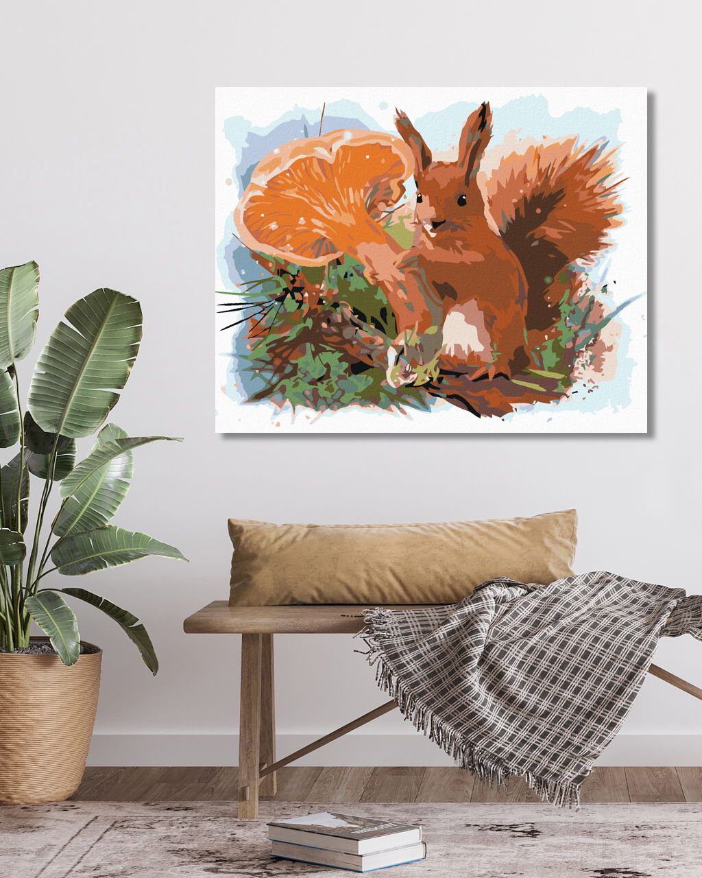 zuty Malování podle čísel - VEVERKA - Rozměr: 40x50 cm, Rámování: Varianta: vypnuté plátno na rám - obrázek 8