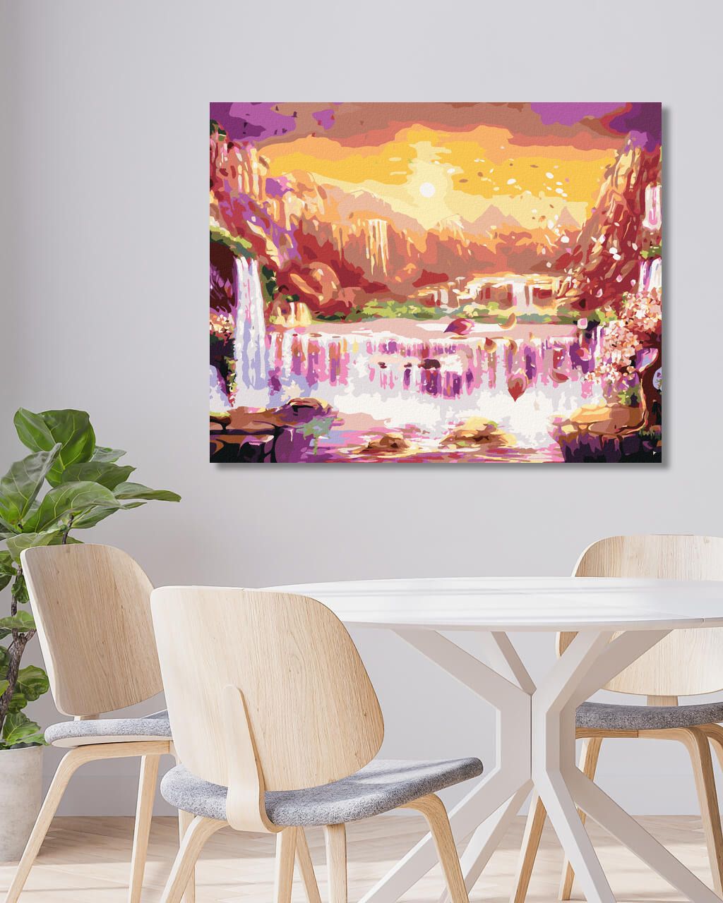 zuty Malování podle čísel - JAPONSKO VODOPÁDY - Rozměr: 40x50 cm, Rámování: Varianta: bez rámu a bez vypnutí plátna - obrázek 10