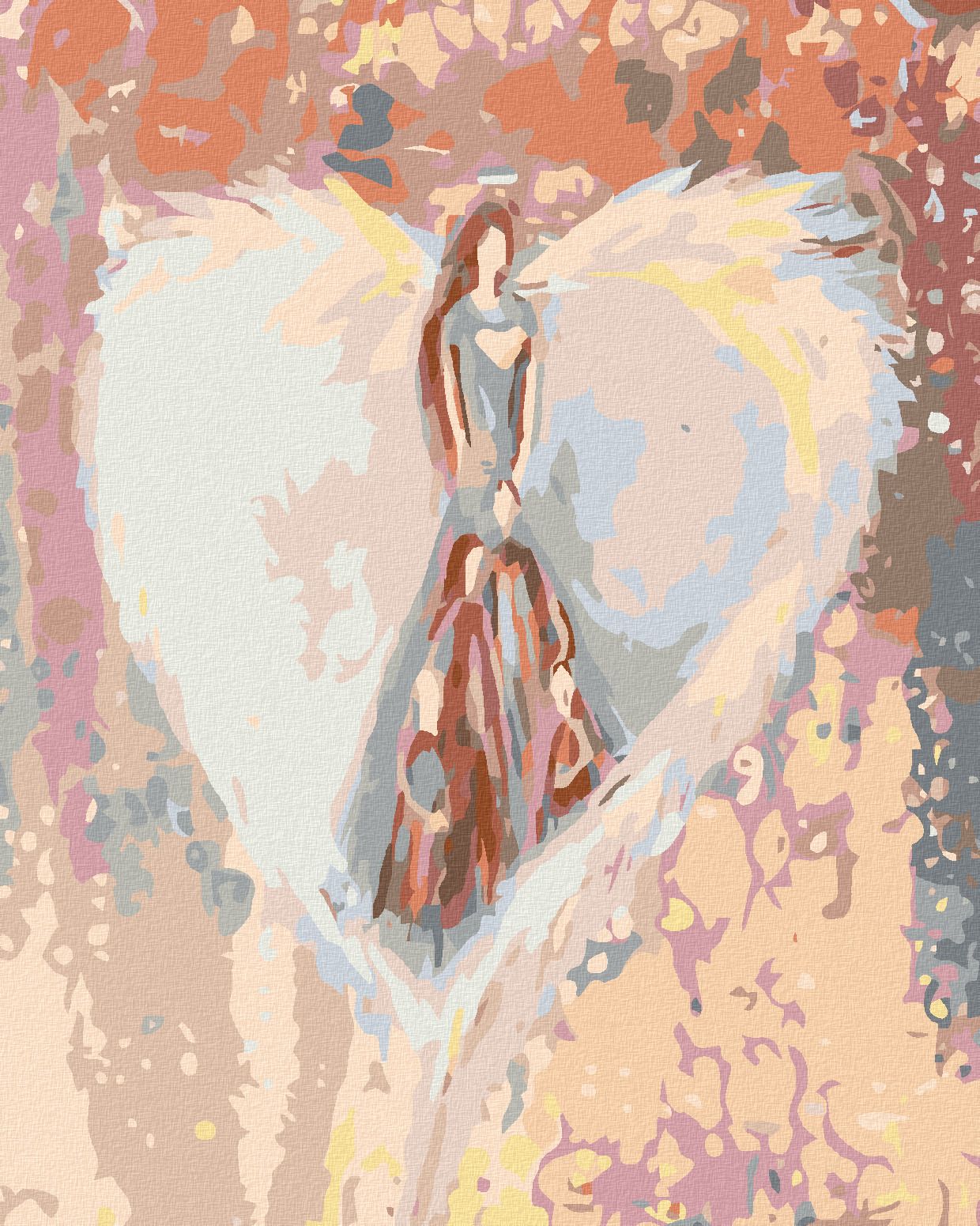 zuty Malování podle čísel - ANDĚLÉ OD LENKY - FAMILY ANGEL - Rozměr: 40x50 cm, Rámování: Varianta: bez rámu a bez vypnutí plátna - obrázek 1
