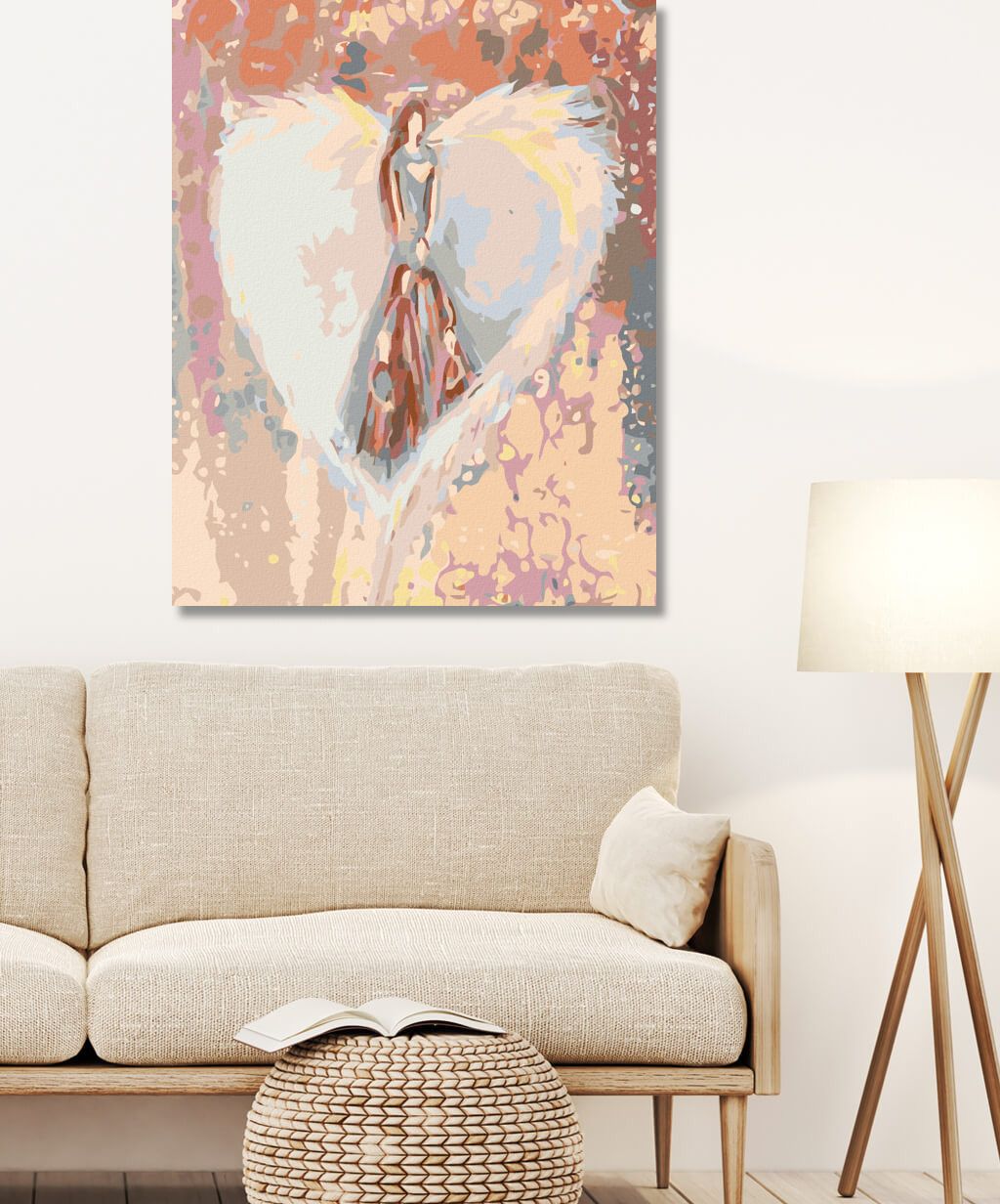 zuty Malování podle čísel - ANDĚLÉ OD LENKY - FAMILY ANGEL - Rozměr: 40x50 cm, Rámování: Varianta: vypnuté plátno na rám - obrázek 5