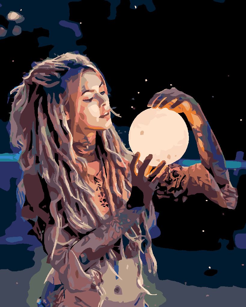 zuty Malování podle čísel - LUNA - Rozměr: 40x50 cm, Rámování: Varianta: bez rámu a bez vypnutí plátna - obrázek 8