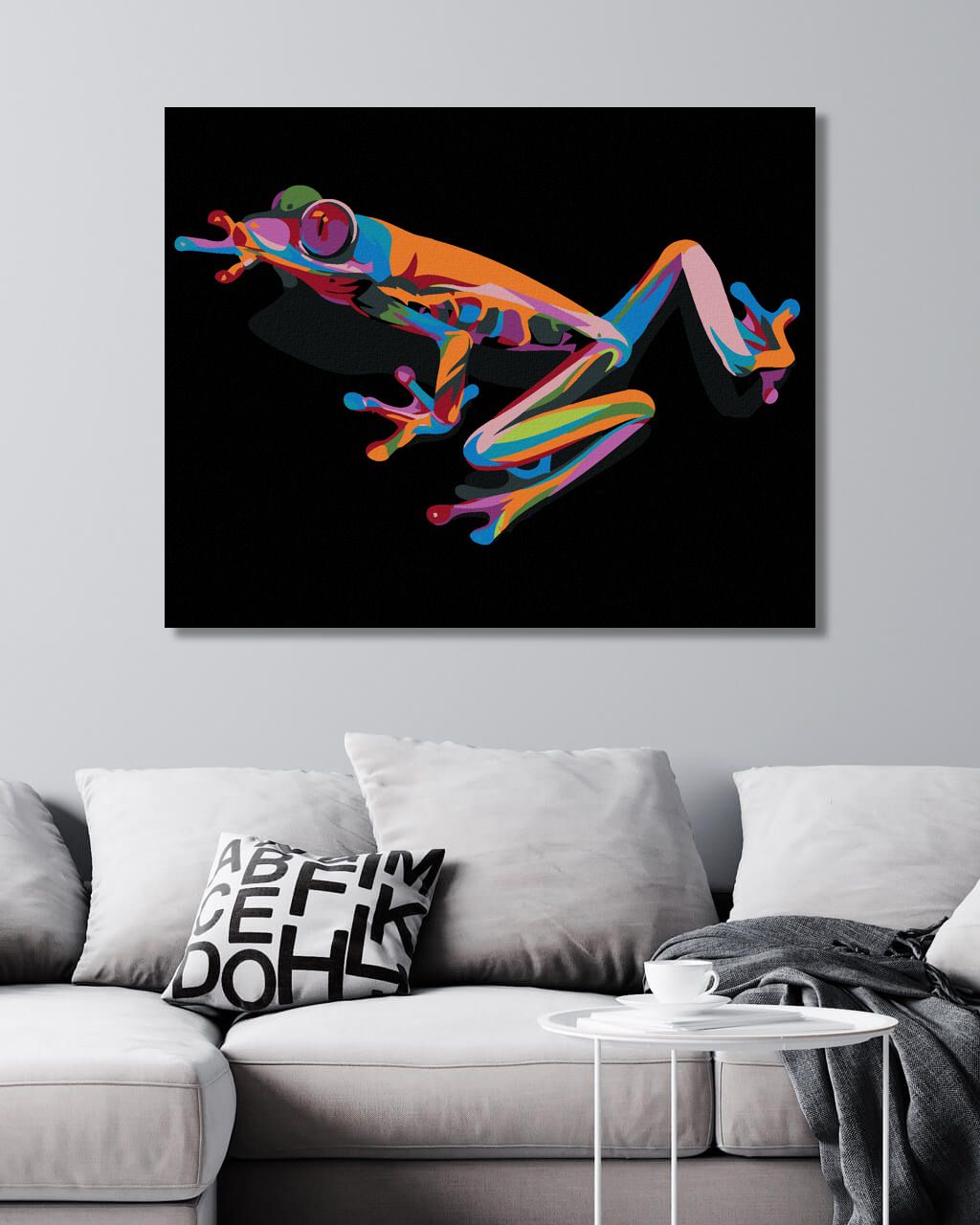 zuty Malování podle čísel - BAREVNÁ ŽABKA - Rozměr: 40x50 cm, Rámování: Varianta: bez rámu a bez vypnutí plátna - obrázek 7