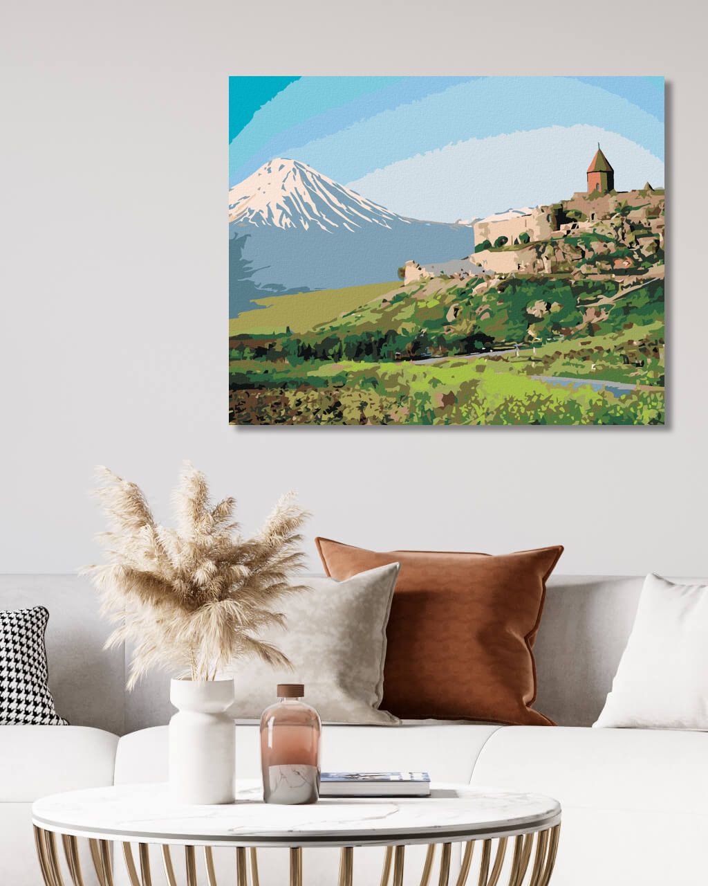 zuty Malování podle čísel - STARÝ HRAD - Rozměr: 40x50 cm, Rámování: Varianta: vypnuté plátno na rám - obrázek 3