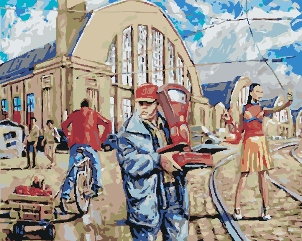 zuty Malování podle čísel - MĚSTSKÝ SPĚCH - Rozměr: 40x50 cm, Rámování: Varianta: vypnuté plátno na rám - obrázek 6
