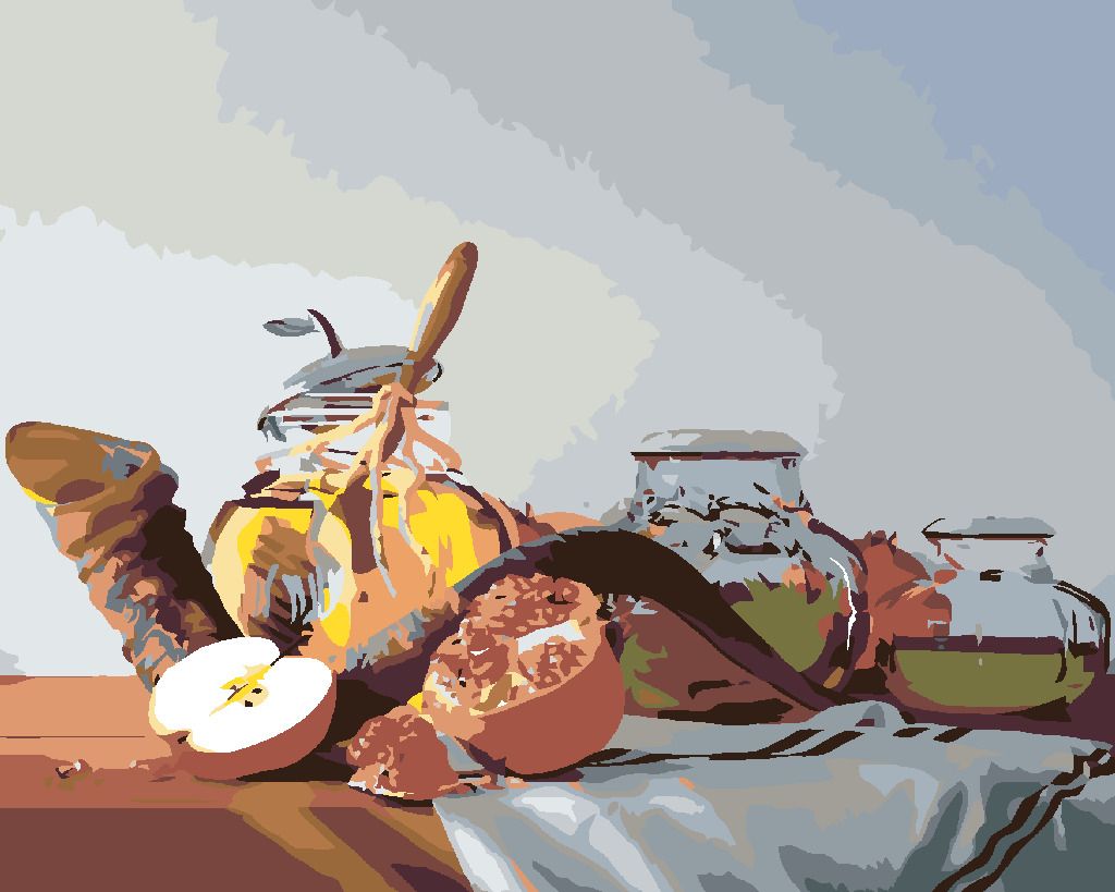 zuty Malování podle čísel - ZÁTIŠÍ - Rozměr: 40x50 cm, Rámování: Varianta: vypnuté plátno na rám - obrázek 13