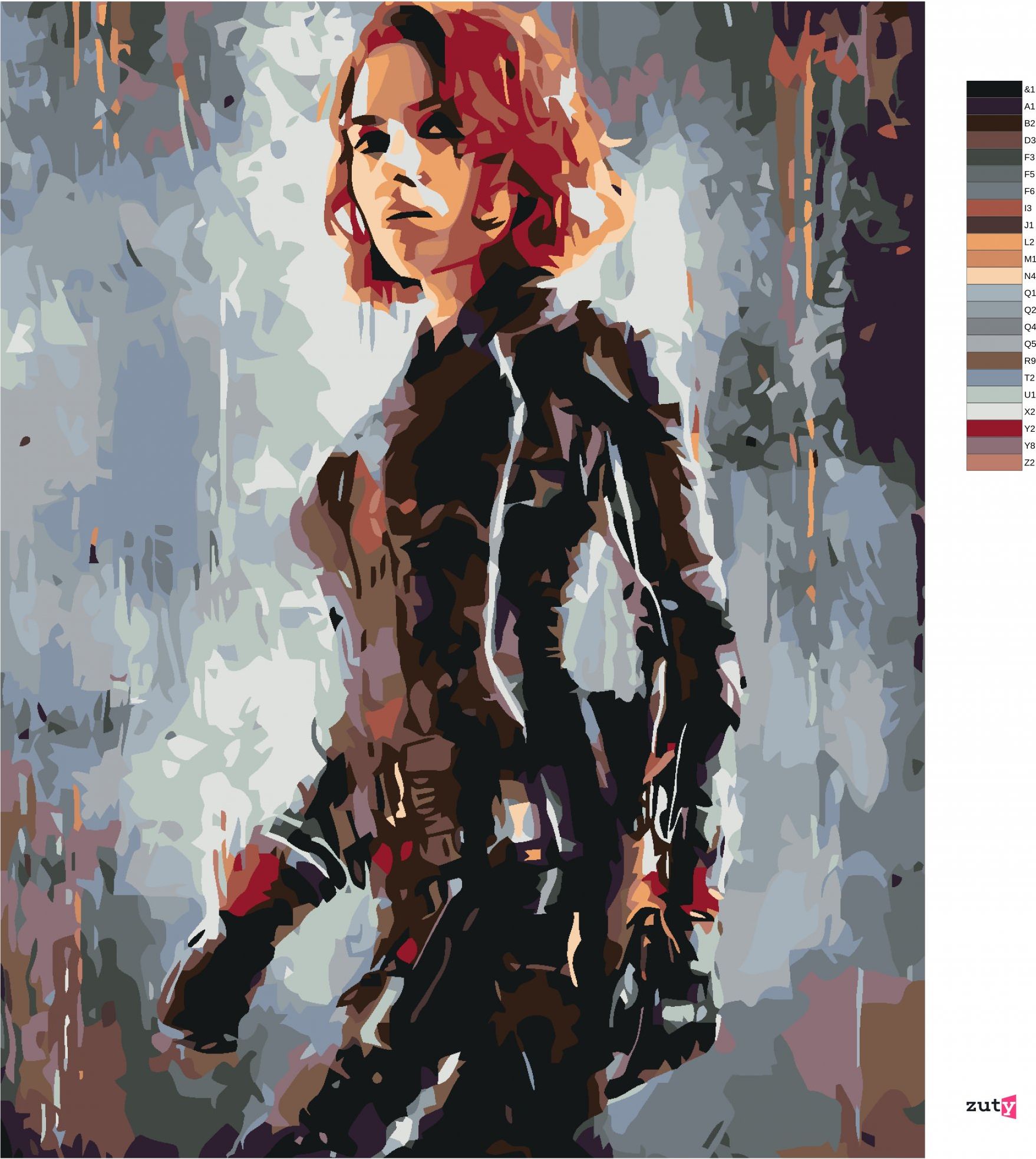 zuty Malování podle čísel - AVENGERS BLACK WIDOW II - Rozměr: 40x50 cm, Rámování: Varianta: vypnuté plátno na rám - obrázek 7