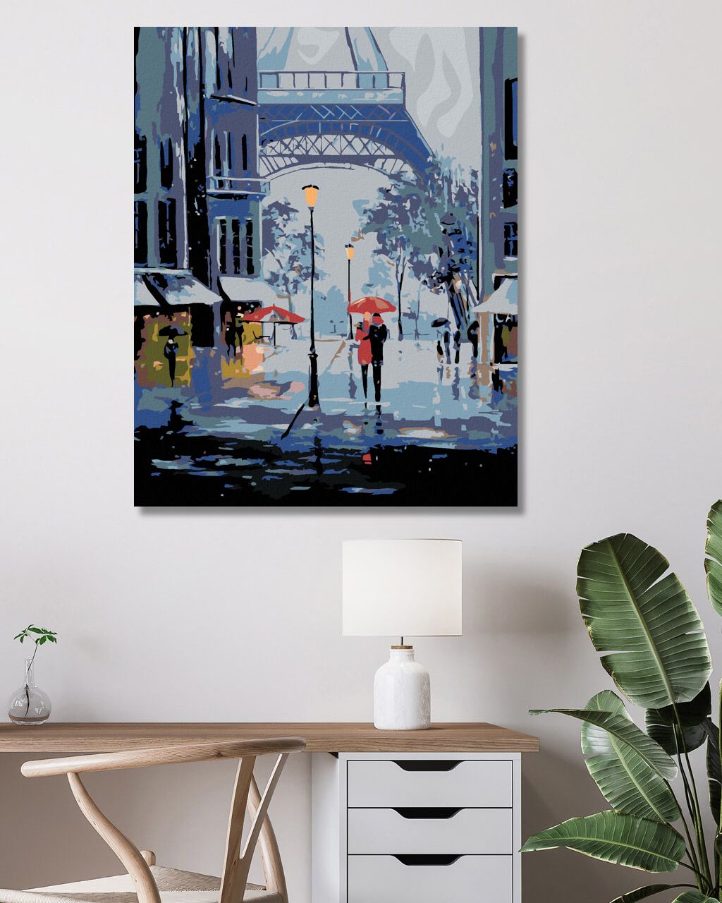 zuty Malování podle čísel - ZIMA A EIFFELOVA VĚŽ - Rozměr: 40x50 cm, Rámování: Varianta: bez rámu a bez vypnutí plátna - obrázek 9