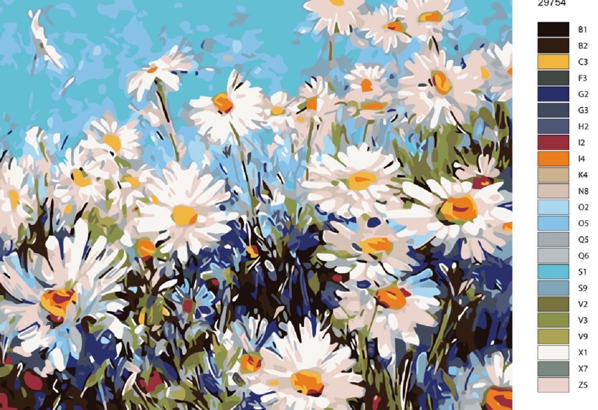 zuty Malování podle čísel - KOPRETINY - Rozměr: 40x50 cm, Rámování: Varianta: vypnuté plátno na rám - obrázek 19
