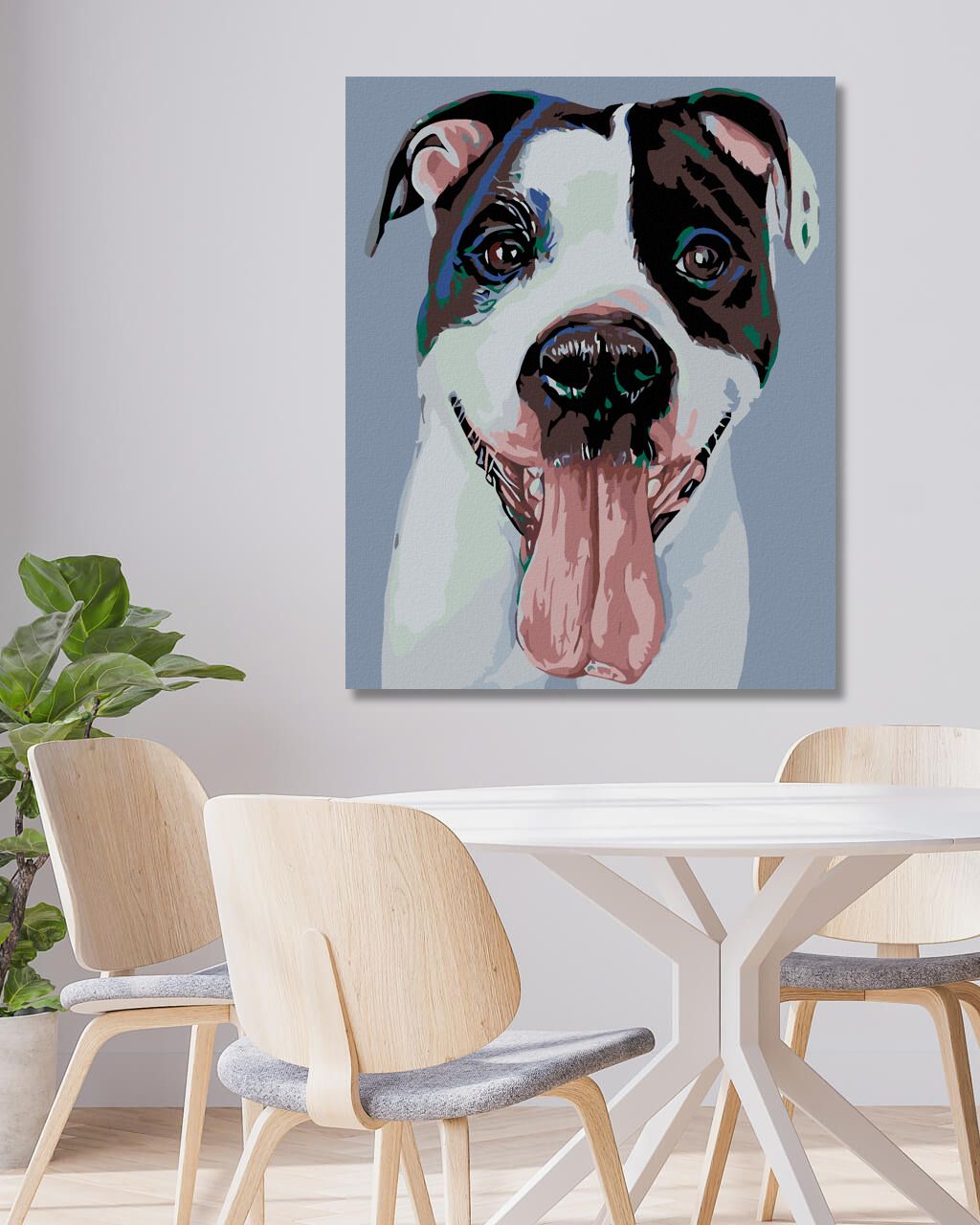 zuty Malování podle čísel - ČERNOBÍLÝ HAFAN - Rozměr: 40x50 cm, Rámování: Varianta: bez rámu a bez vypnutí plátna - obrázek 10