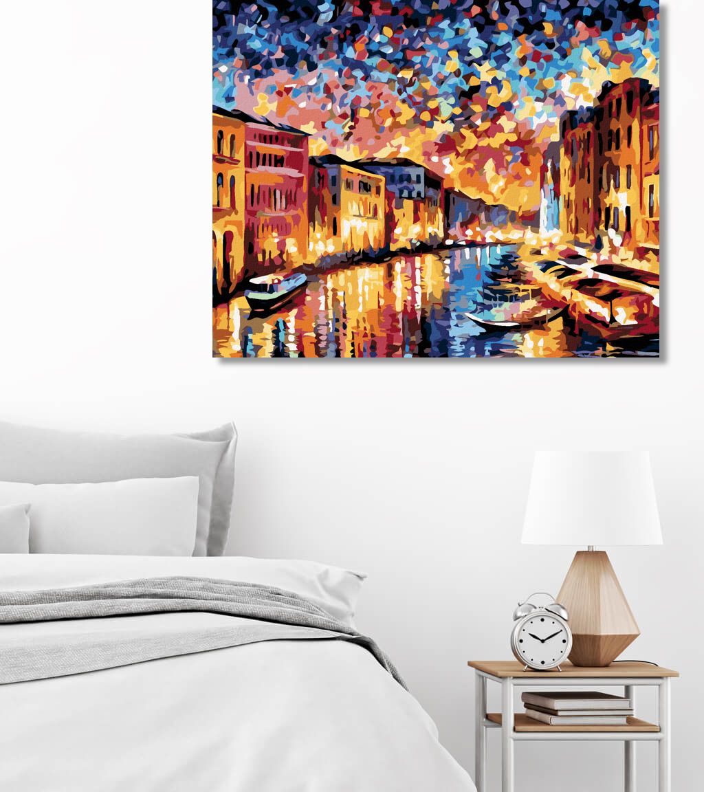 zuty Malování podle čísel - PLAVBA BENÁTKAMI - Rozměr: 40x50 cm, Rámování: Varianta: vypnuté plátno na rám - obrázek 9