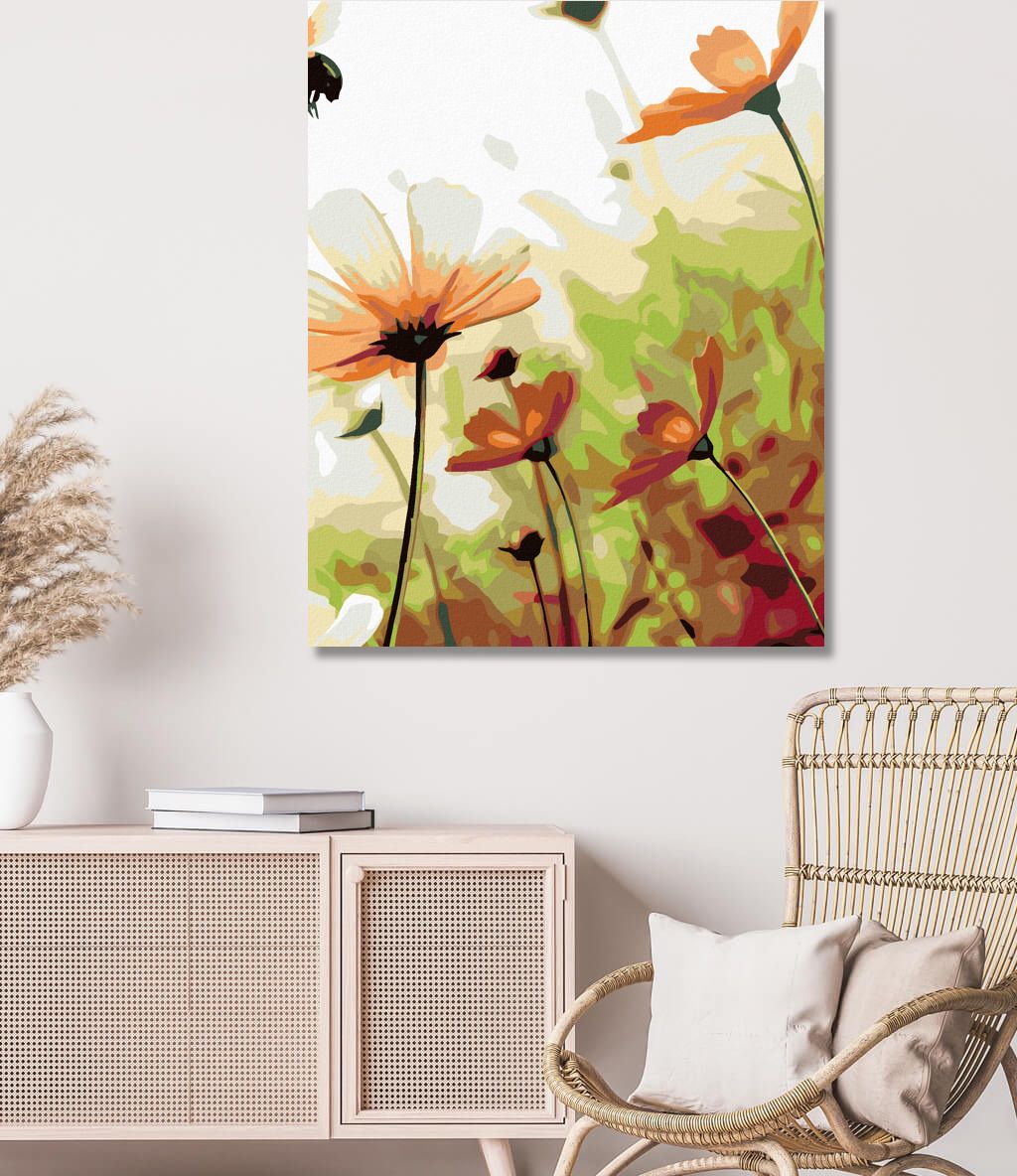 zuty Malování podle čísel - KVĚTINOVÁ LOUKA - Rozměr: 40x50 cm, Rámování: Varianta: vypnuté plátno na rám - obrázek 2
