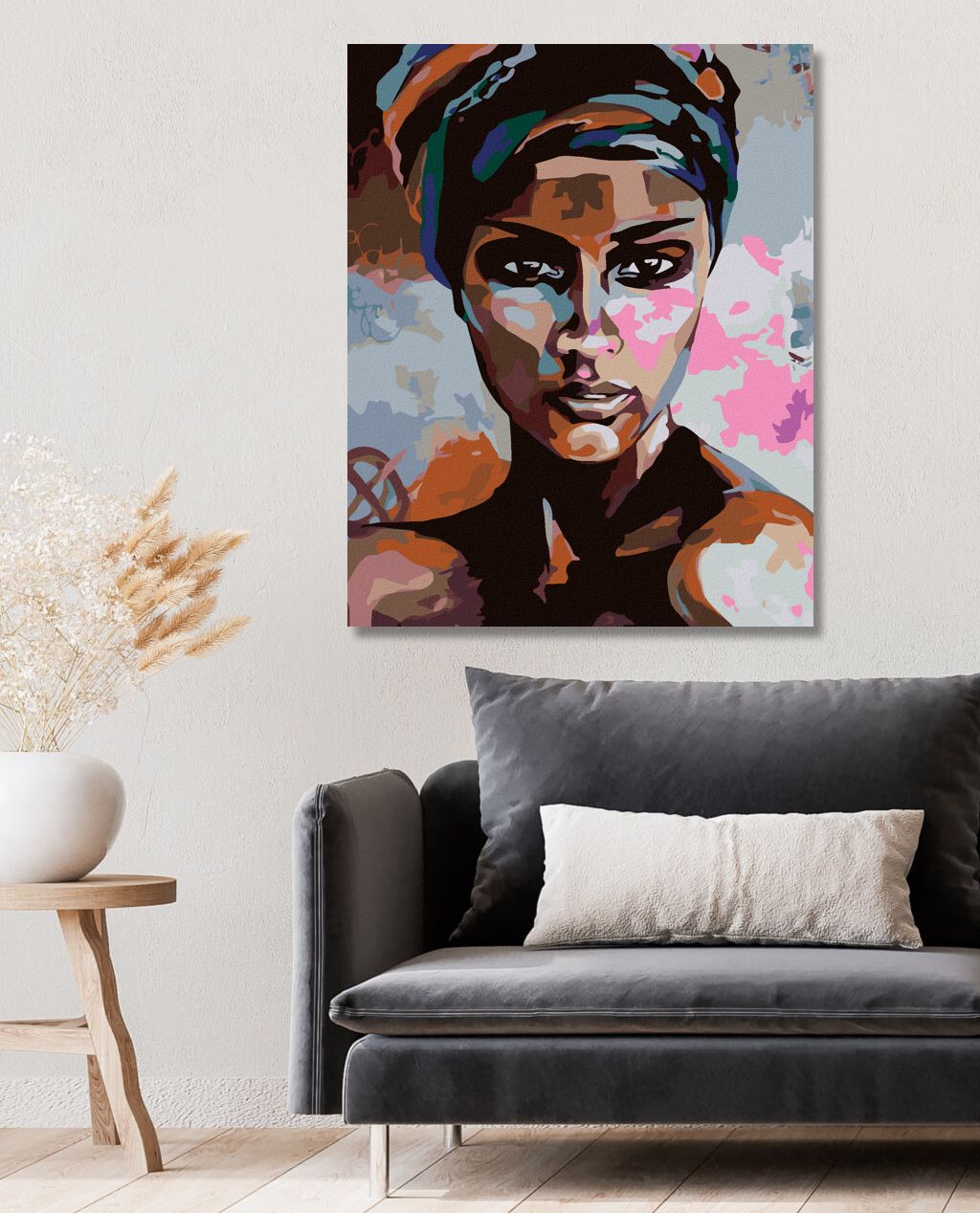 zuty Malování podle čísel - PORTRÉT PŘÍMÝ POHLED - Rozměr: 40x50 cm, Rámování: Varianta: vypnuté plátno na rám - obrázek 9