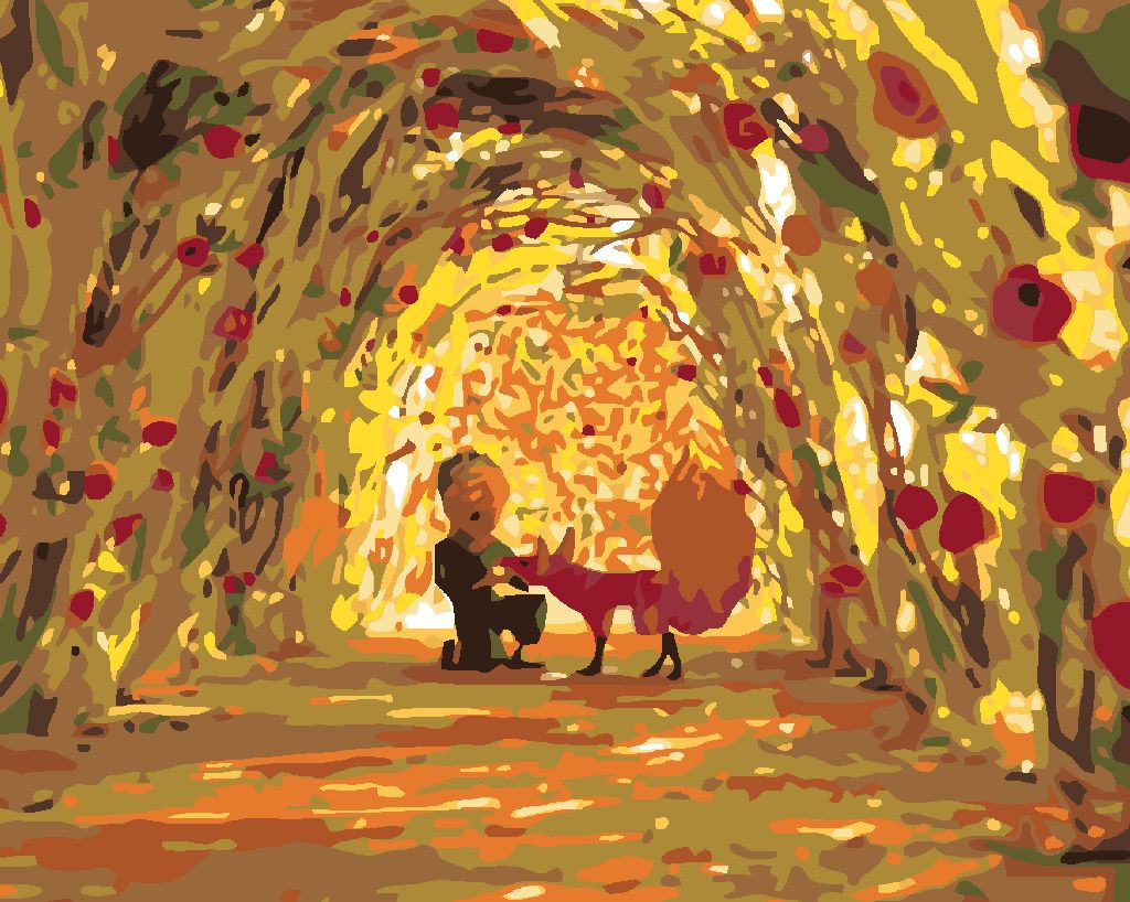 zuty Malování podle čísel - MALÝ PRINC V TUNELU Z RŮŽÍ - Rozměr: 40x50 cm, Rámování: Varianta: bez rámu a bez vypnutí plátna - obrázek 7