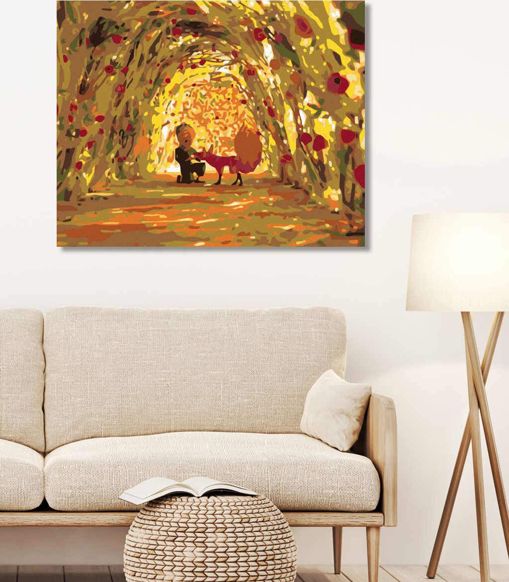 zuty Malování podle čísel - MALÝ PRINC V TUNELU Z RŮŽÍ - Rozměr: 40x50 cm, Rámování: Varianta: bez rámu a bez vypnutí plátna - obrázek 9